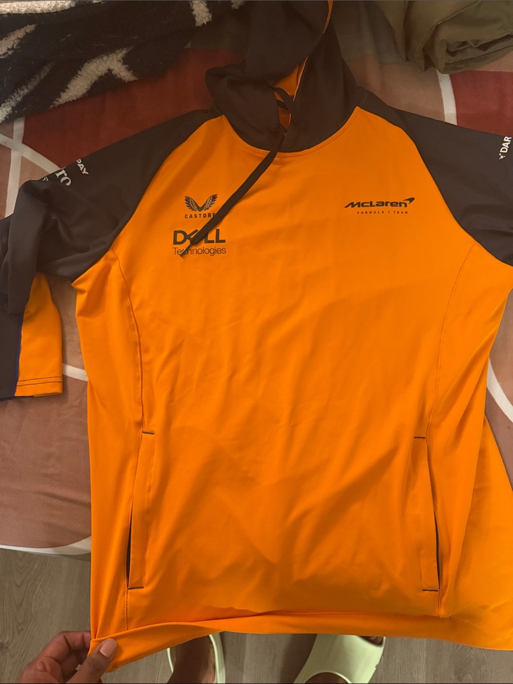McLaren Orange Lightweight Hooded Team Jacket